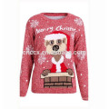 15CSU043 2017 cute puppy pattern junge mädchen weihnachten pullover